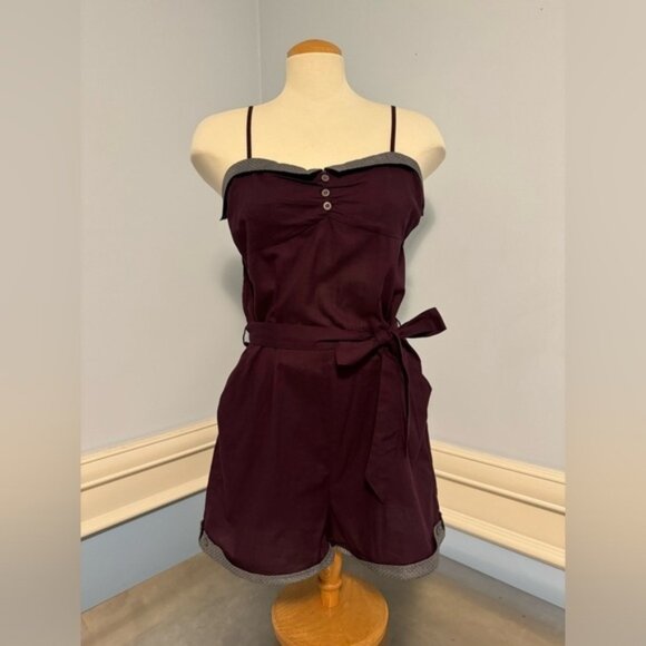 Pants - Anthropologie - cotton short all romper